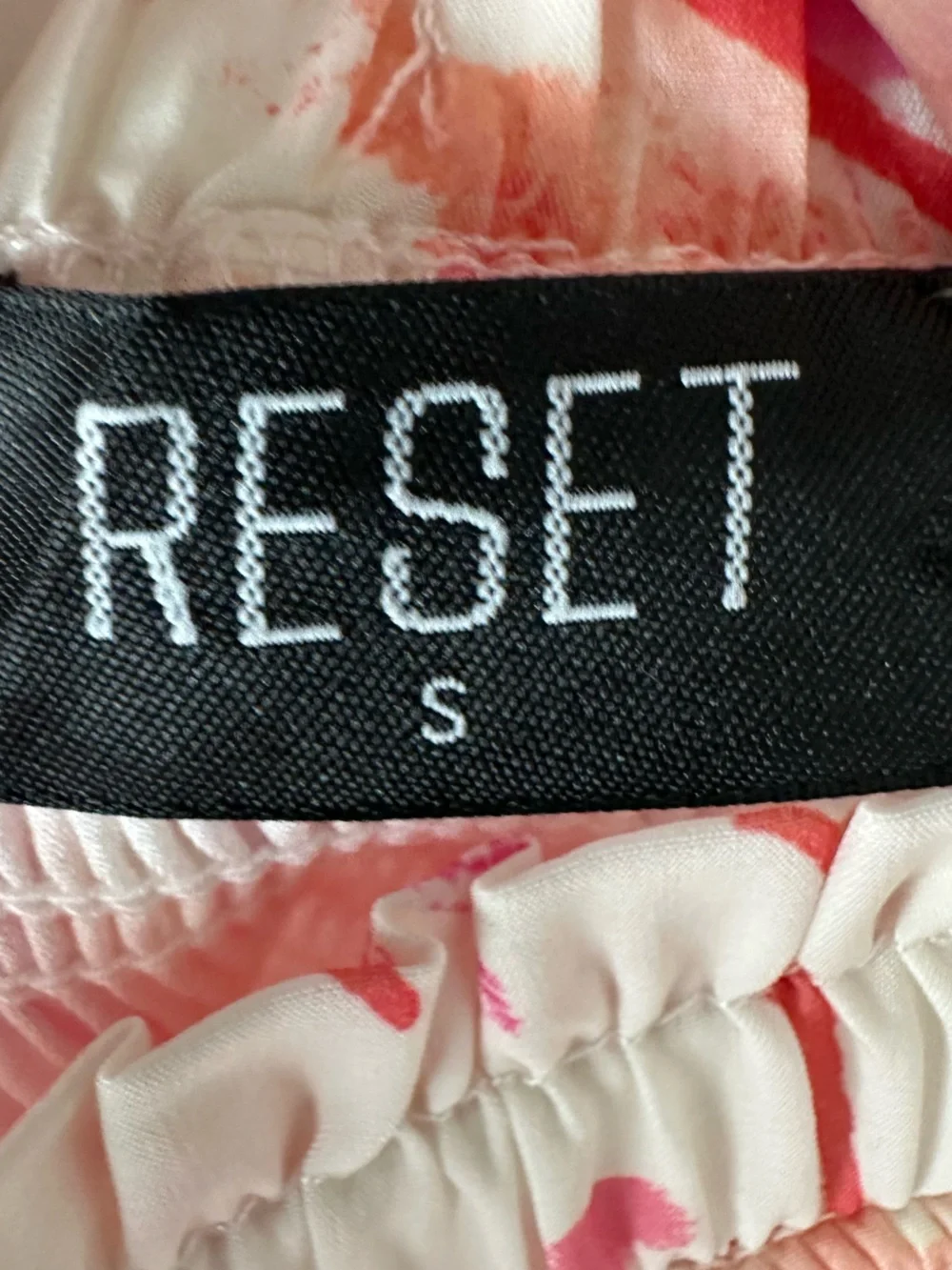 Reset By Jane Floral Halter Two Piece Set Smocked Ruffle Mini Skirt S